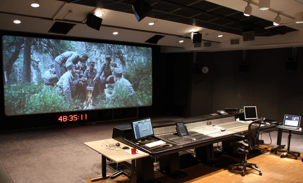 A challenging acoustic design was planned to movie audio editing rooms by Akukon