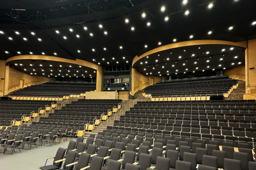 The renovated Encore Hall will delight you with good sound